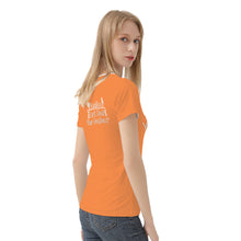 Load image into Gallery viewer, DCYG  24SX Baddies White Logo &amp; Orange Women&#39;s All-Over Print T shirt
