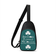 Ancestors Irish White Logo , Cloves & Green Chest Bag