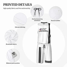 Load image into Gallery viewer, Ancestors Filipino , Black Logo &amp; Black &amp; White Men’s Basketball Uniform Jersey Set
