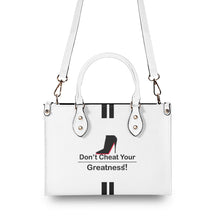 Load image into Gallery viewer, DCYG Black Red Bottoms &amp; White Multiple Sizes Upgraded Luxury Women PU Leather Handbag
