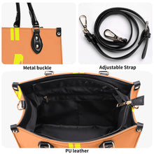 Load image into Gallery viewer, DCYG Yellow Red Bottoms &amp; Orange Multiple Sizes Upgraded Luxury Women PU Leather Handbag
