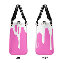 Load image into Gallery viewer, Ancestors Muslim, Female, White Logo , White Drip &amp;Pink Multiple Sizes Upgraded Luxury Women PU Leather Handbag
