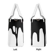 Load image into Gallery viewer, DRIP SF Black Logo &amp; White Multiple Sizes Upgraded Luxury Women PU Leather Handbag
