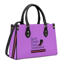 Load image into Gallery viewer, DCYG Black Red Bottoms &amp; Mauve Luxury Women PU Tote Bag - Black
