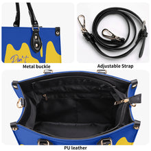 Load image into Gallery viewer, DRIP Blue CR Logo &amp; Gold  Multiple Sizes Upgraded Luxury Women PU Leather Handbag

