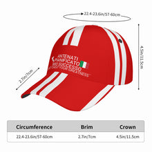 Load image into Gallery viewer, Ancestors Italian ,White Logo Curved Brim Baseball Cap (AOP)
