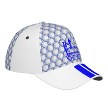 Load image into Gallery viewer, DEI 24 BM Blue logo &amp; White Curved Brim Baseball Cap (AOP)
