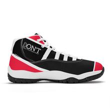Load image into Gallery viewer, DONT D4X White Logo ,Red ,White Stripes No Net  &amp; Black  High Top Air Retro Sneakers - White
