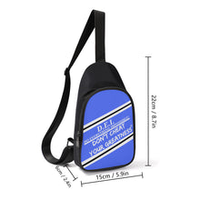 Load image into Gallery viewer, DCYG DEI Black ,White, &amp; Blue Chest Bag
