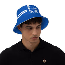 Load image into Gallery viewer, DCYG DEI 24  White &amp; Blue Bucket Hat
