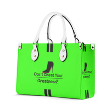 Load image into Gallery viewer, DCYG  Black Red Bottoms &amp; Neon Green Multiple Sizes Upgraded Luxury Women PU Leather Handbag
