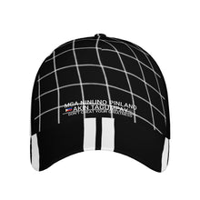 Load image into Gallery viewer, Ancestors Filipino White Logo, Netting &amp; Black  Curved Brim Baseball Cap (AOP)
