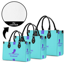 Load image into Gallery viewer, DCYG Purple Red Bottoms &amp; Light Blue Multiple Sizes Upgraded Luxury Women PU Leather Handbag
