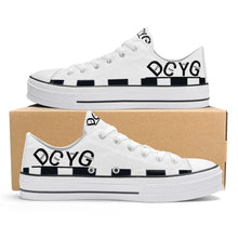 Load image into Gallery viewer, DCYG Xclusive Unisex Classic Low Top Canvas Shoes - White
