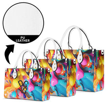 Load image into Gallery viewer, DCYG Black Logo &amp; Multi-Color Balloons Multiple Sizes Upgraded Luxury Women PU Leather Handbag
