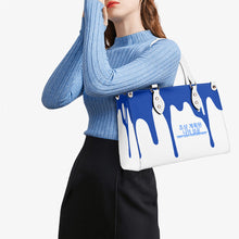 Load image into Gallery viewer, Ancestors  Korean,Blue Logo &amp;;Multiple Sizes Upgraded Luxury Women PU Leather Handbag
