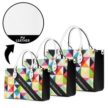 Load image into Gallery viewer, 45dgr DCYG White Logo &amp; Green,Orange,Yellow &amp; Multiple Sizes Upgraded Luxury Women PU Leather Handbag
