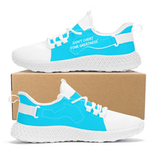 Load image into Gallery viewer, DCYG White &amp; Powder Blue NP5 Mesh Knit Shoes Mens up to size 11 only
