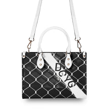 Load image into Gallery viewer, 45 Dgr Black Logo &amp; Black Screen Multiple Sizes Upgraded Luxury Women PU Leather Handbag
