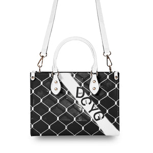 45 Dgr Black Logo & Black Screen Multiple Sizes Upgraded Luxury Women PU Leather Handbag