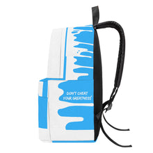 Load image into Gallery viewer, DRIP NX White logo &amp; Light Blue  Cotton Backpack
