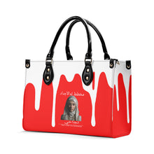 Load image into Gallery viewer, Ancestors, Muslim, White Logo, White Drip &amp; Red Multiple Sizes Upgraded Luxury Women PU Leat
