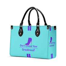 Load image into Gallery viewer, DCYG Purple Red Bottoms &amp; Light Blue Multiple Sizes Upgraded Luxury Women PU Leather Handbag
