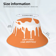 Load image into Gallery viewer, DCYG 24 DRIP White &amp; Orange Bucket Hat
