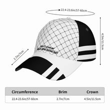 Load image into Gallery viewer, DCYG Black Netting &amp; White S24 Curved Brim Baseball Cap (AOP)
