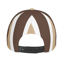 Load image into Gallery viewer, Ancestors Family, Black, White Logo &amp; Brown, Tan ,White Curved Brim Baseball Cap (AOP)
