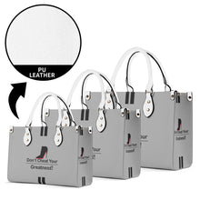 Load image into Gallery viewer, DCYG Black Red Bottoms &amp; Grey Multiple Sizes Upgraded Luxury Women PU Leather Handbag
