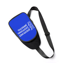 Load image into Gallery viewer, D.E.I. DISCIPLINED EXCEPTIONAL IMPACTFUL  White Logo Chest Bag
