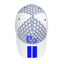 Load image into Gallery viewer, DEI 24 BM Blue logo &amp; White Curved Brim Baseball Cap (AOP)
