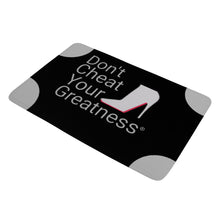 Load image into Gallery viewer, DCYG Grey Red Bottom &amp; Black Doormats
