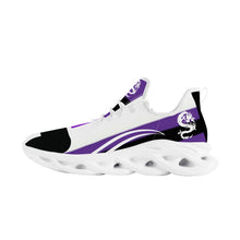 Load image into Gallery viewer, SWAN White Logo, Purple, Black &amp; White  Flex Control Sneaker - White
