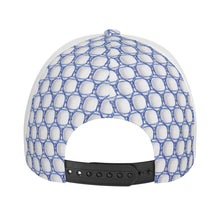 Load image into Gallery viewer, DEI 24 BM Blue logo &amp; White Curved Brim Baseball Cap (AOP)
