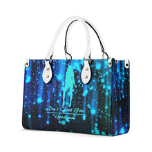 Load image into Gallery viewer, DRIP SF Turquoise  Logo &amp; Multiple Sizes Upgraded Luxury Women PU Leather Handbag
