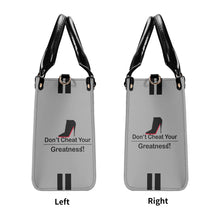 Load image into Gallery viewer, DCYG Black Red Bottoms &amp; Grey Multiple Sizes Upgraded Luxury Women PU Leather Handbag
