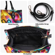 Load image into Gallery viewer, DCYG Black Logo &amp; Multi-Color Balloons Multiple Sizes Upgraded Luxury Women PU Leather Handbag
