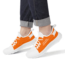 Load image into Gallery viewer, DCYG White &amp; Neon Orange NP5 Mesh Knit Shoes Mens up to size 11 only

