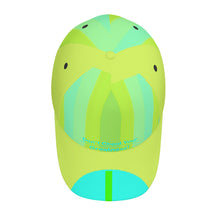 Load image into Gallery viewer, DCYG Light Green &amp; Teal S24 Curved Brim Baseball Cap (AOP)
