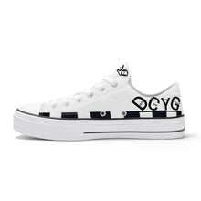 Load image into Gallery viewer, DCYG Xclusive Unisex Classic Low Top Canvas Shoes - White
