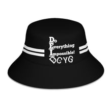 Load image into Gallery viewer, DCYG DEI 24 White &amp; Black Bucket Hat
