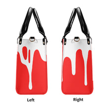 Load image into Gallery viewer, DRIP SF White Logo &amp; Red Multiple Sizes Upgraded Luxury Women PU Leather Handbag
