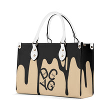 Load image into Gallery viewer, DRIP Black &amp; Tan Multiple Sizes Upgraded Luxury Women PU Leather Handbag
