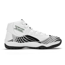 Load image into Gallery viewer, Ancestors Native, Black Logo, High Top Air Retro Sneakers - White
