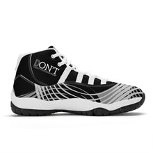 Load image into Gallery viewer, DONT  D4X White  logo,, Black,White, Grey  Design &amp; Black High Top Air Retro Sneakers - White
