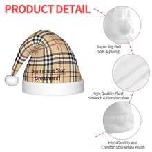 Load image into Gallery viewer, DCYG Burberry Adult Plush Christmas Hat

