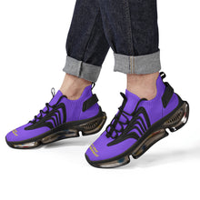 Load image into Gallery viewer, DCYG Purple &amp; Gold Air Max React Sneakers - Black
