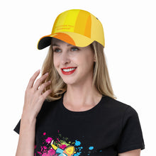 Load image into Gallery viewer, DCYG Orange &amp; Yellow S24 Curved Brim Baseball Cap (AOP)
